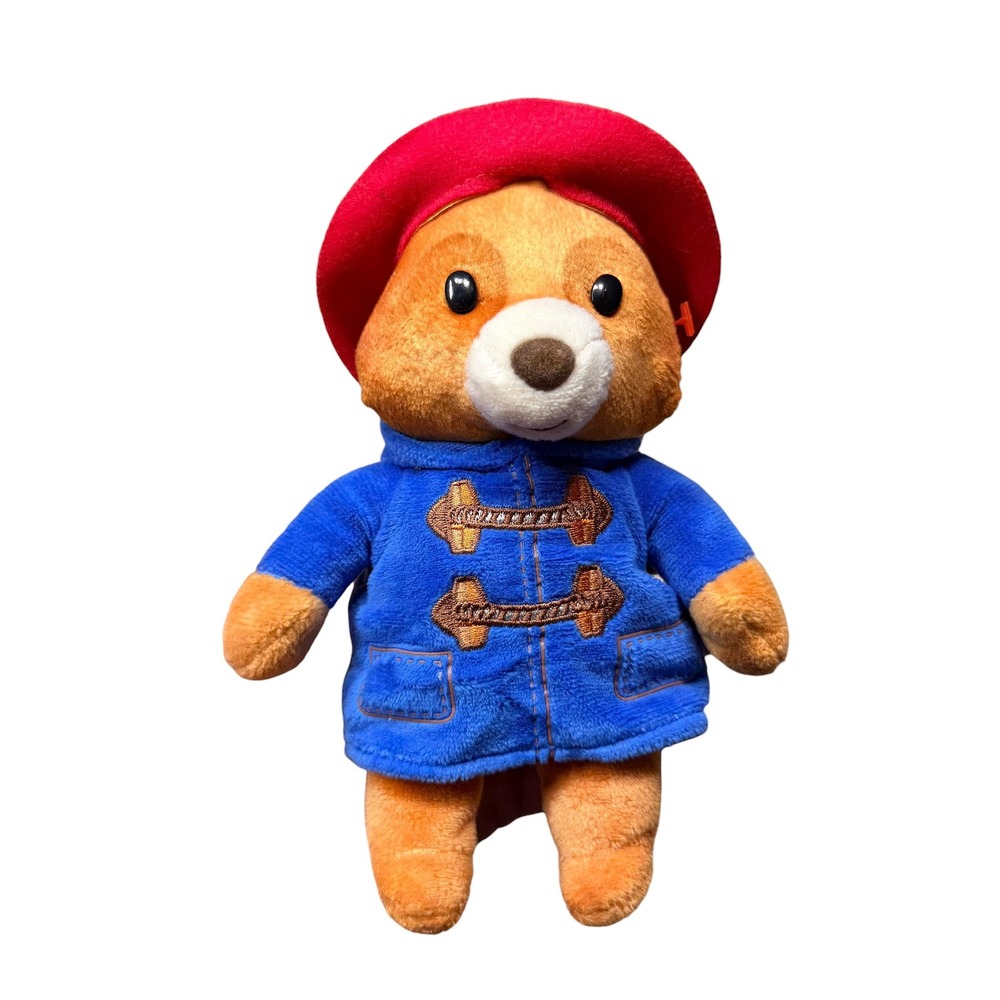Paddington Bear Plush Stuffed Animal Blue‎ Duffle Coat Red Hat Toy 8 Inch